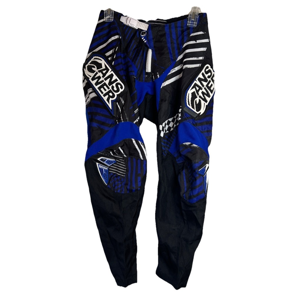 Men's Answer‎ Racing 2013 Syncron MX pants w/mesh lining size 28 Pre-owned